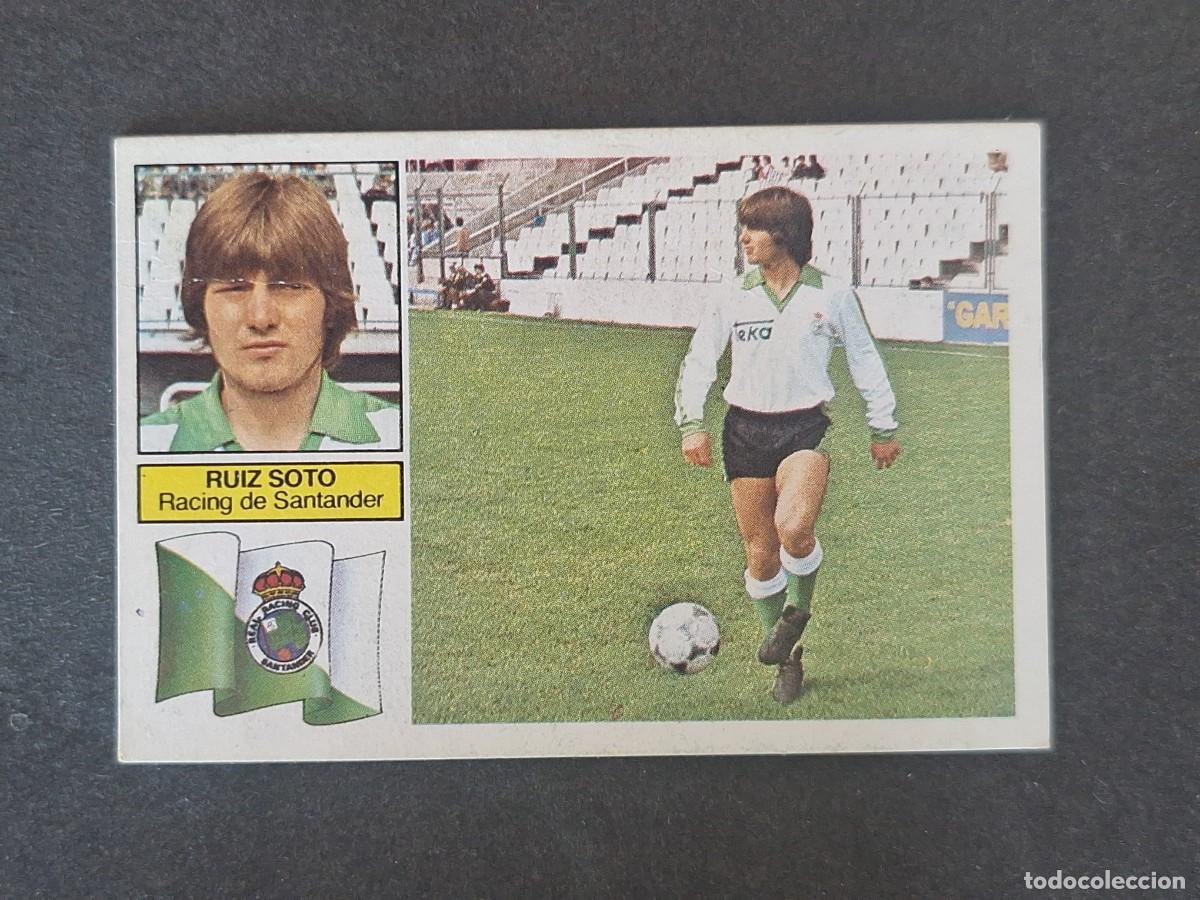Cromos de f&uacute;tbol: L6 RUIZ SOTO RACING DE SANTANDER LIGA ESTE 1982 1983 82 83 DESPEGADO RECUPERADO DEL ALBUM