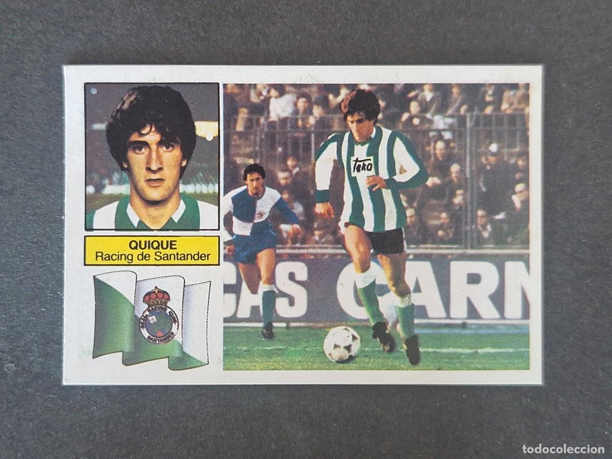Cromos de f&uacute;tbol: L6 QUIQUE VERSION RACING DE SANTANDER LIGA ESTE 1982 1983 82 83 DESPEGADO RECUPERADO DEL ALBUM