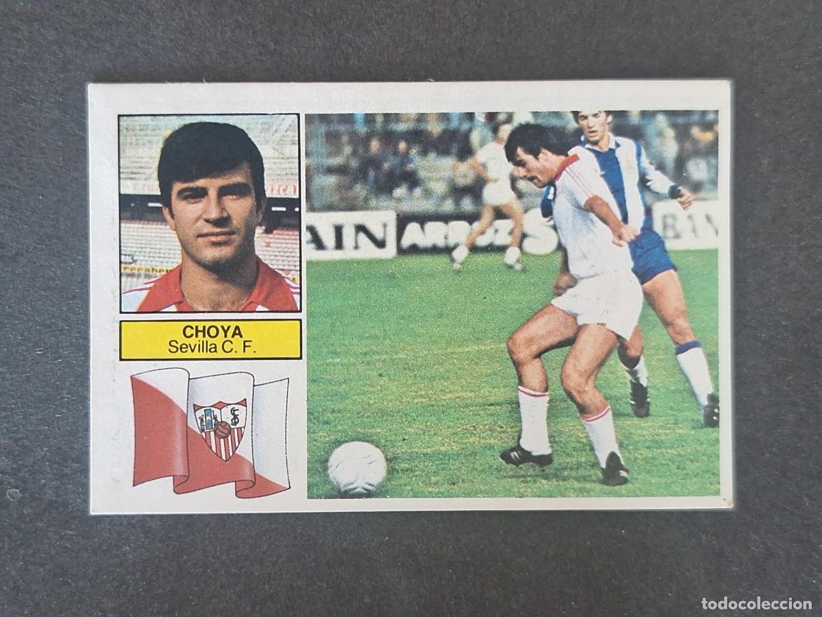 Cromos de f&uacute;tbol: L6 CHOYA SEVILLA C. F. LIGA ESTE 1982 1983 82 83 DESPEGADO RECUPERADO DEL ALBUM
