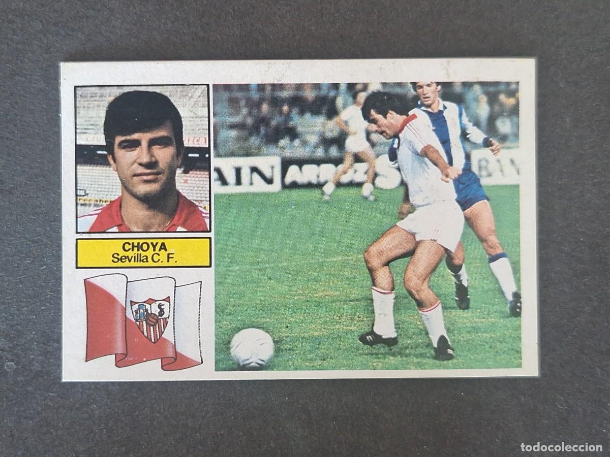 Cromos de f&uacute;tbol: L6 CHOYA SEVILLA C. F. LIGA ESTE 1982 1983 82 83 DESPEGADO RECUPERADO DEL ALBUM