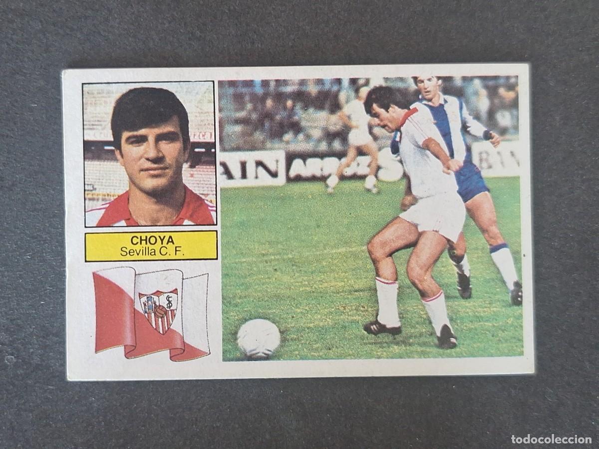 Cromos de f&uacute;tbol: L6 CHOYA SEVILLA C. F. LIGA ESTE 1982 1983 82 83 DESPEGADO RECUPERADO DEL ALBUM