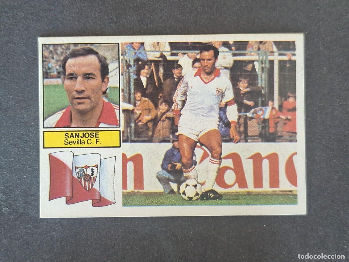 Cromos de f&uacute;tbol: L6 SANJOSE SEVILLA C. F. LIGA ESTE 1982 1983 82 83 DESPEGADO RECUPERADO DEL ALBUM