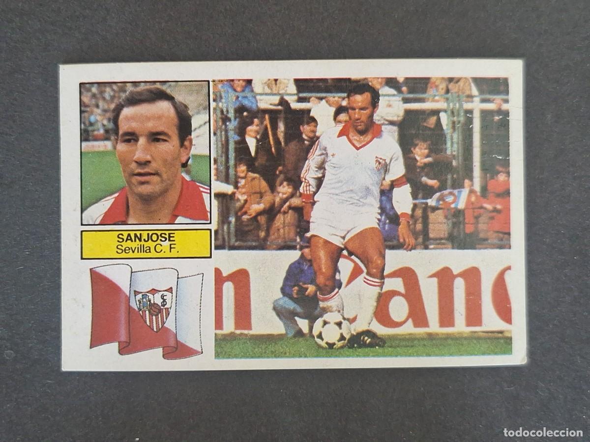 Cromos de f&uacute;tbol: L6 SANJOSE SEVILLA C. F. LIGA ESTE 1982 1983 82 83 DESPEGADO RECUPERADO DEL ALBUM
