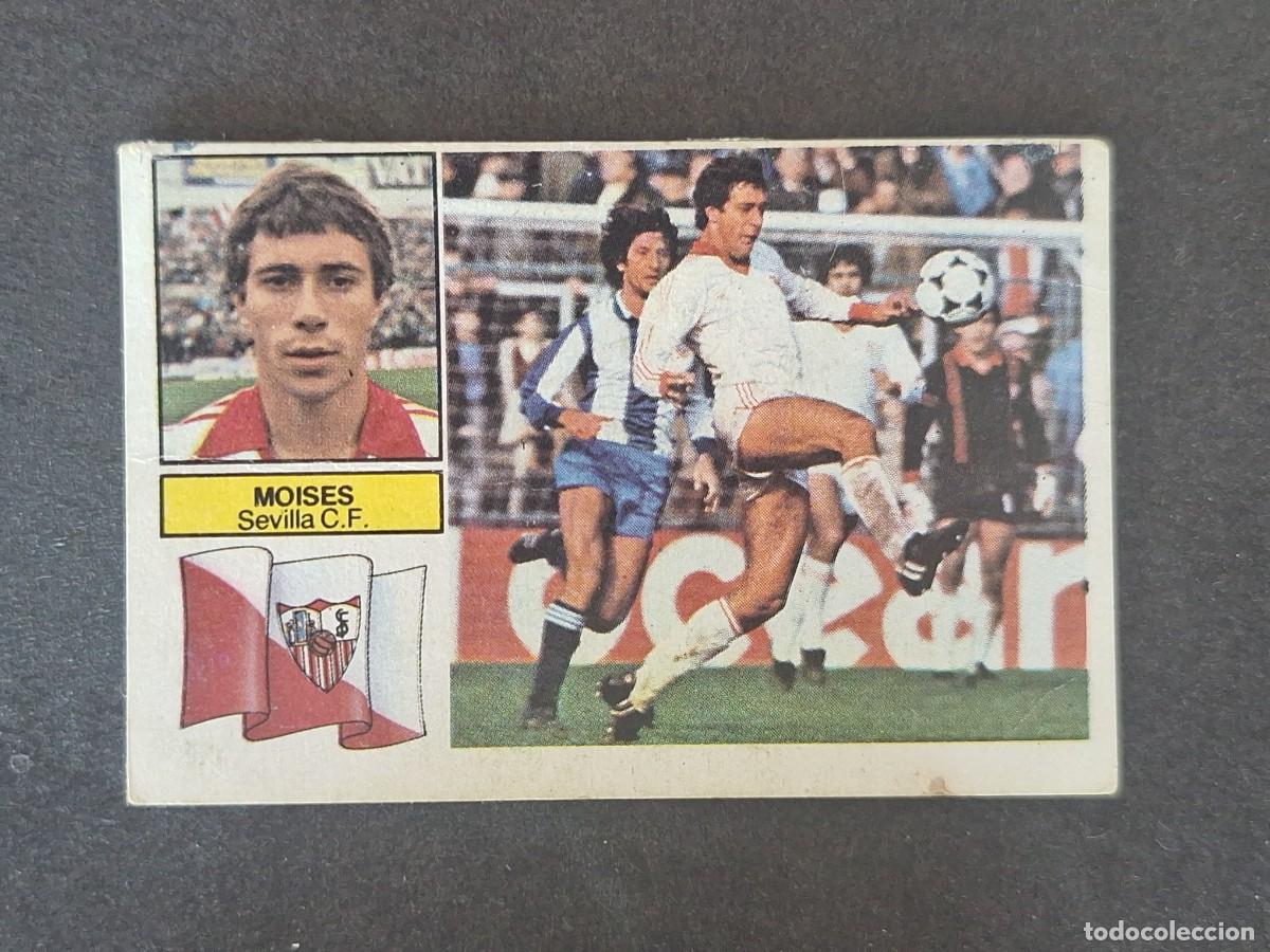 Cromos de f&uacute;tbol: L6 MOISES SEVILLA C. F. LIGA ESTE 1982 1983 82 83 DESPEGADO RECUPERADO DEL ALBUM
