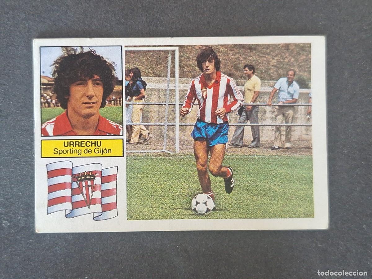 Cromos de f&uacute;tbol: L6 URRECHU SPORTING DE GIJON LIGA ESTE 1982 1983 82 83 DESPEGADO RECUPERADO DEL ALBUM