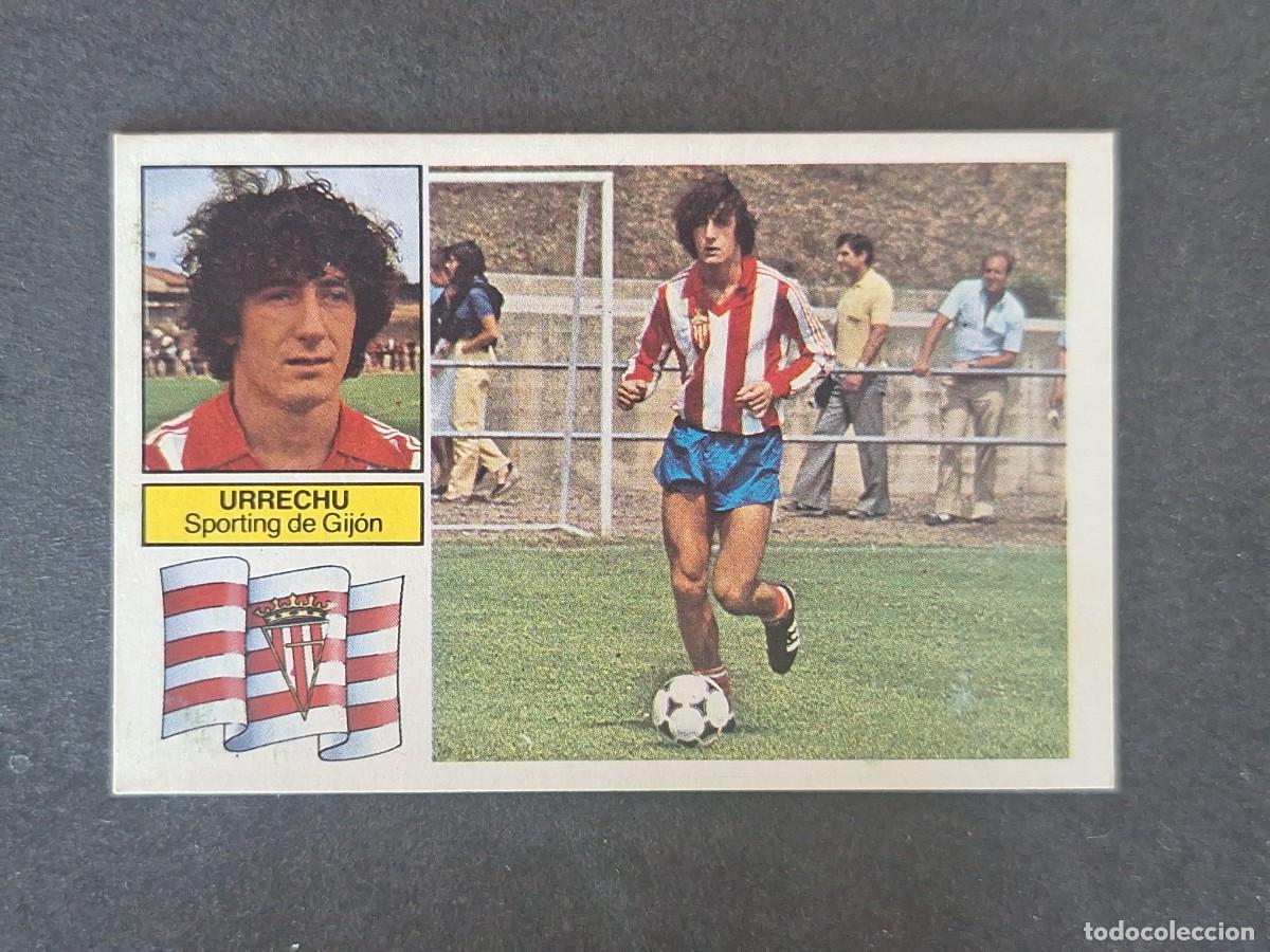 Cromos de f&uacute;tbol: L6 URRECHU SPORTING DE GIJON LIGA ESTE 1982 1983 82 83 DESPEGADO RECUPERADO DEL ALBUM