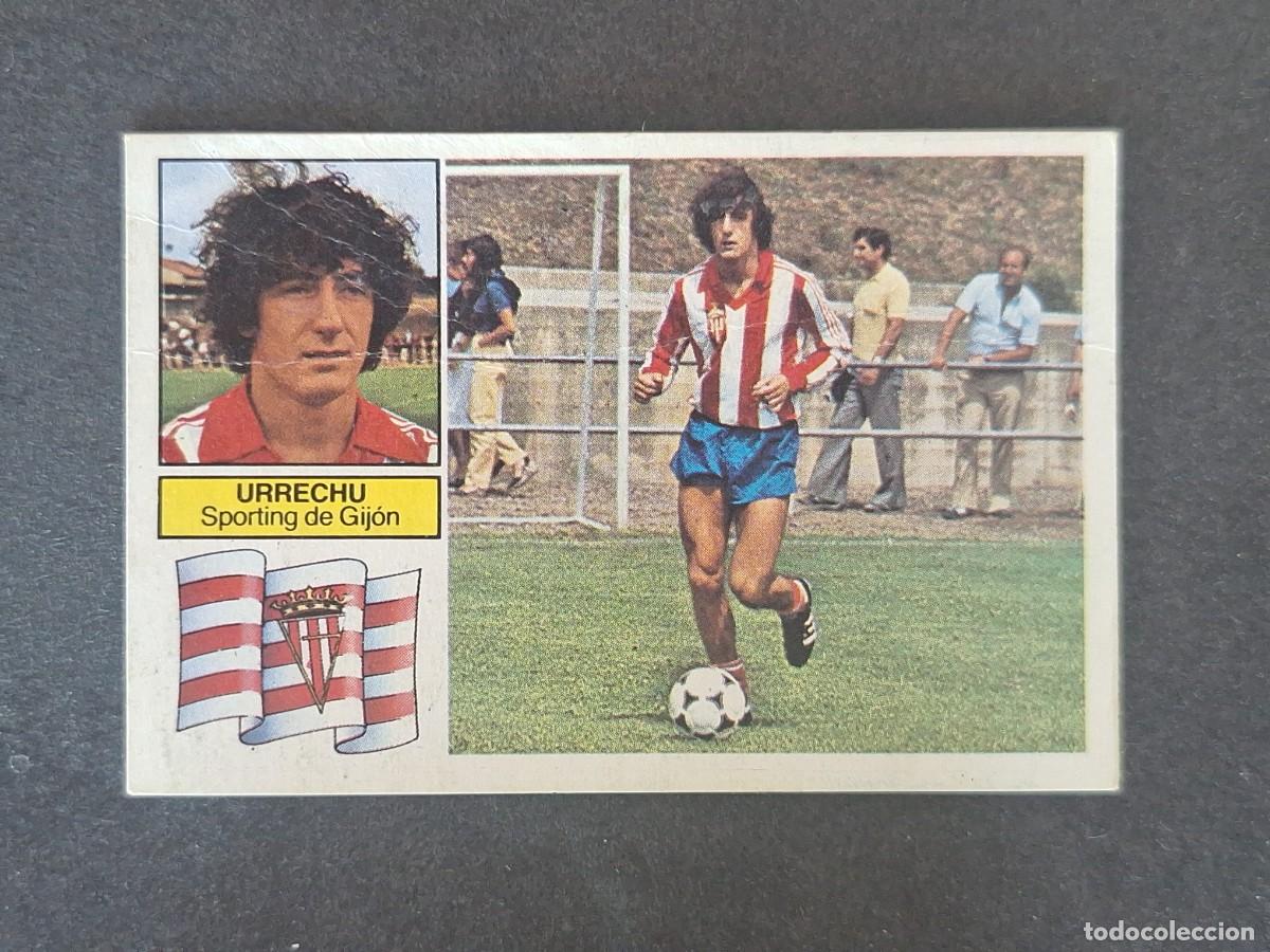 Cromos de f&uacute;tbol: L6 URRECHU SPORTING DE GIJON LIGA ESTE 1982 1983 82 83 DESPEGADO RECUPERADO DEL ALBUM