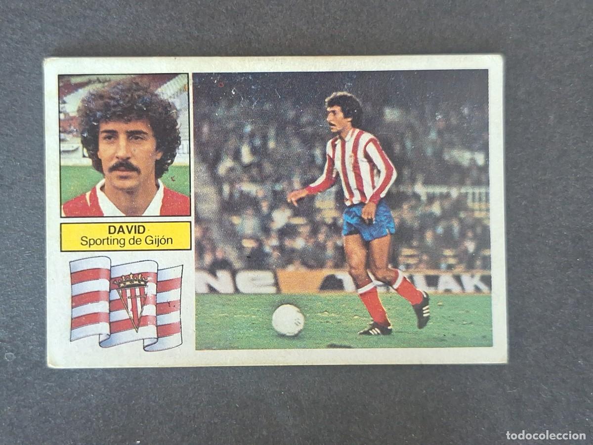 Cromos de f&uacute;tbol: L6 DAVID SPORTING DE GIJON LIGA ESTE 1982 1983 82 83 DESPEGADO RECUPERADO DEL ALBUM