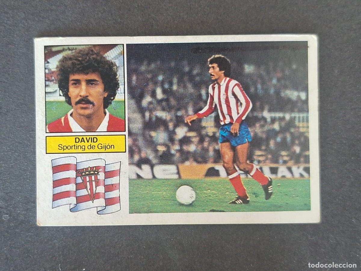 Cromos de f&uacute;tbol: L6 DAVID SPORTING DE GIJON LIGA ESTE 1982 1983 82 83 DESPEGADO RECUPERADO DEL ALBUM
