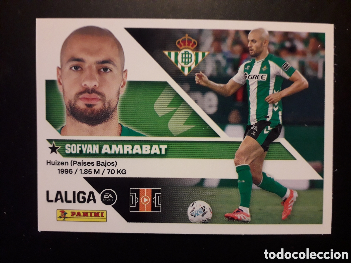 Cromos de f&uacute;tbol: AMRABAT, BETIS N&deg; 11 ED ESTE 2026 2027 26 27 SIN PEGAR PEDIDO M&Iacute;NIMO 3&euro;