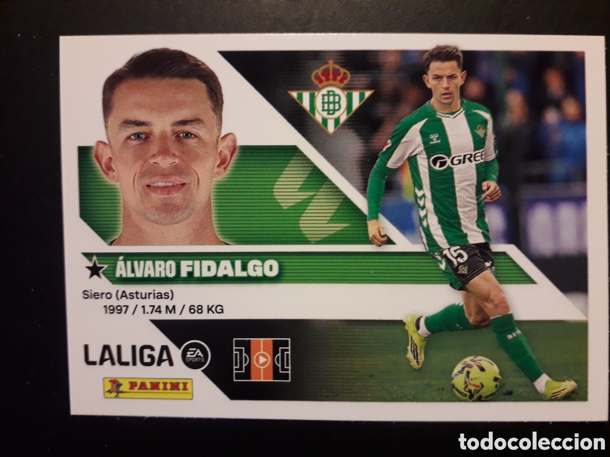 Cromos de f&uacute;tbol: FIDALGO, BETIS N&deg; 12 ED ESTE 2026 2027 26 27 SIN PEGAR PEDIDO M&Iacute;NIMO 3&euro;