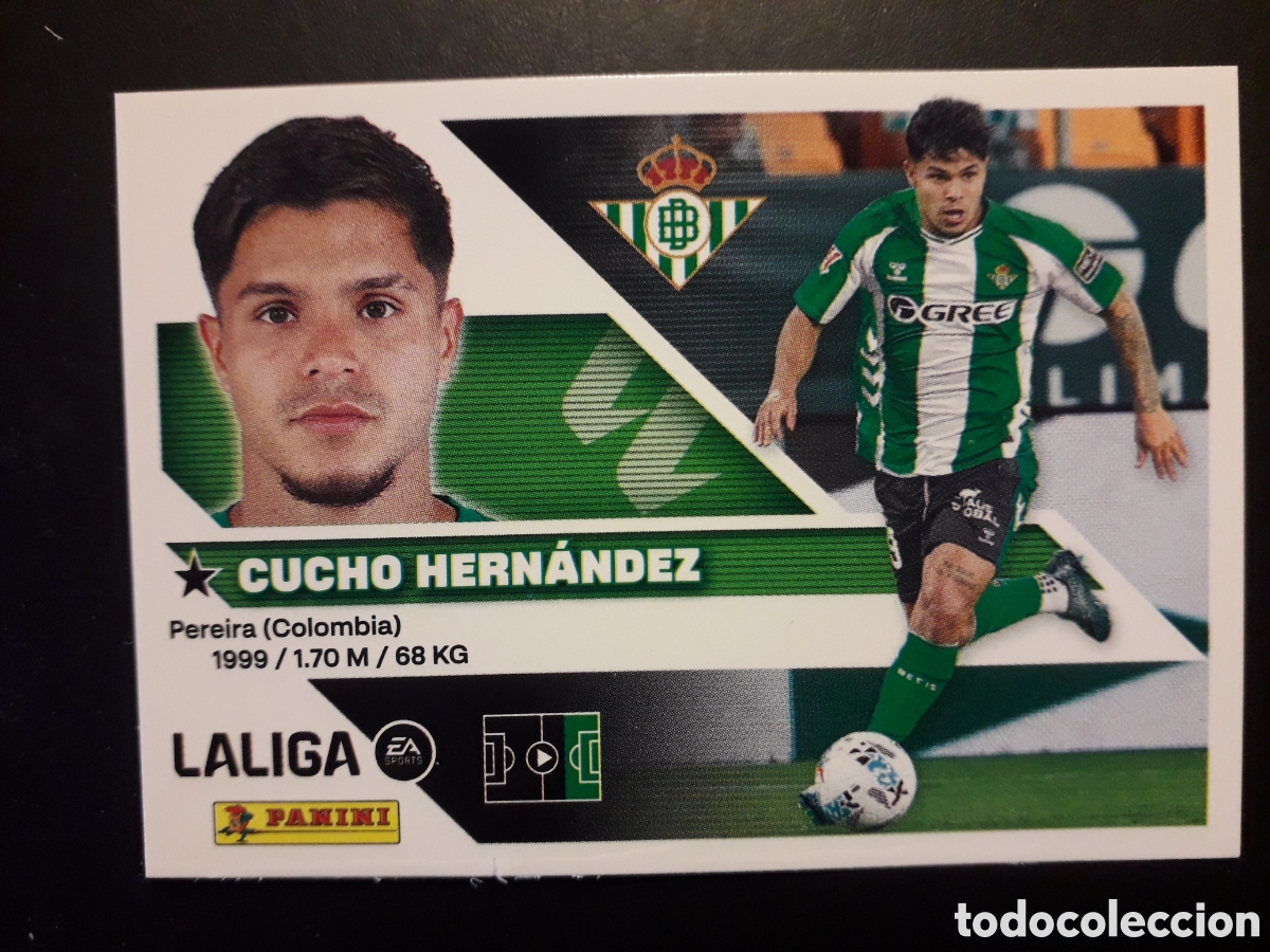 Cromos de f&uacute;tbol: CUCHO HERN&Aacute;NDEZ, BETIS N&deg; 19 ED ESTE 2026 2027 26 27 SIN PEGAR PEDIDO M&Iacute;NIMO 3&euro;