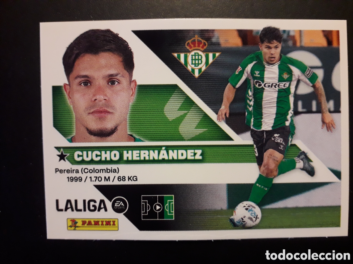 Cromos de f&uacute;tbol: CUCHO HERN&Aacute;NDEZ, BETIS N&deg; 19 ED ESTE 2026 2027 26 27 SIN PEGAR PEDIDO M&Iacute;NIMO 3&euro;