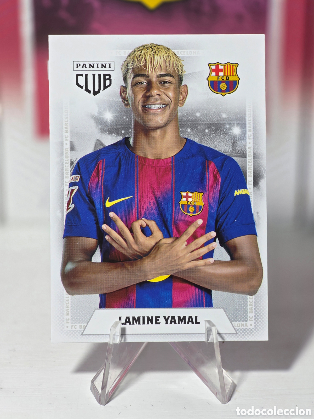 Cromos de f&uacute;tbol: Lamine Yamal Panini Club FC Barcelona 2026