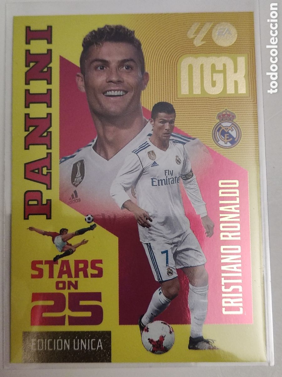 Cromos de f&uacute;tbol: Cristiano Ronaldo Stars on 25 Mgk 26 27