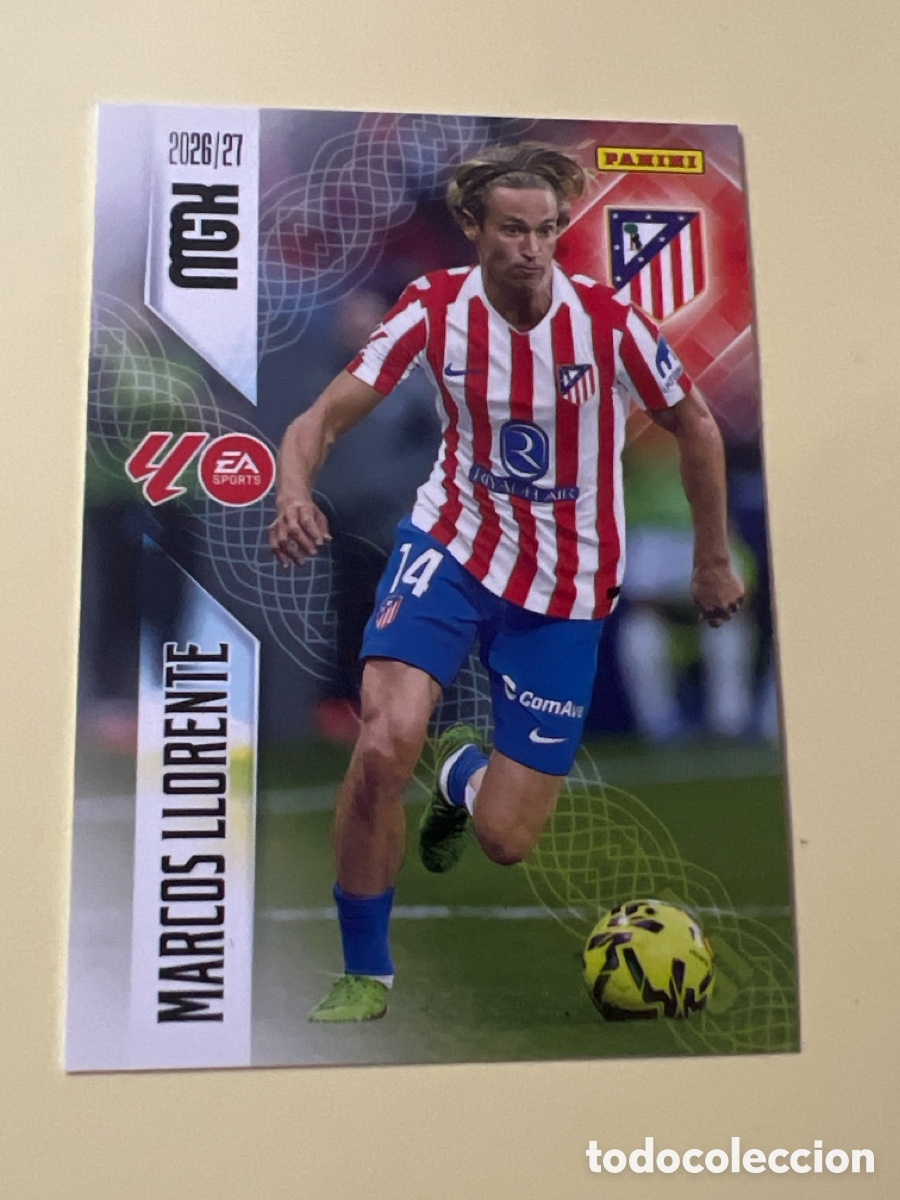 Cromos de Futebol: C4566. 58 MARCOS LLORENTE MEGACRACKS MGK 2026 2027 26 27 ATL&Eacute;TICO DE MADRID