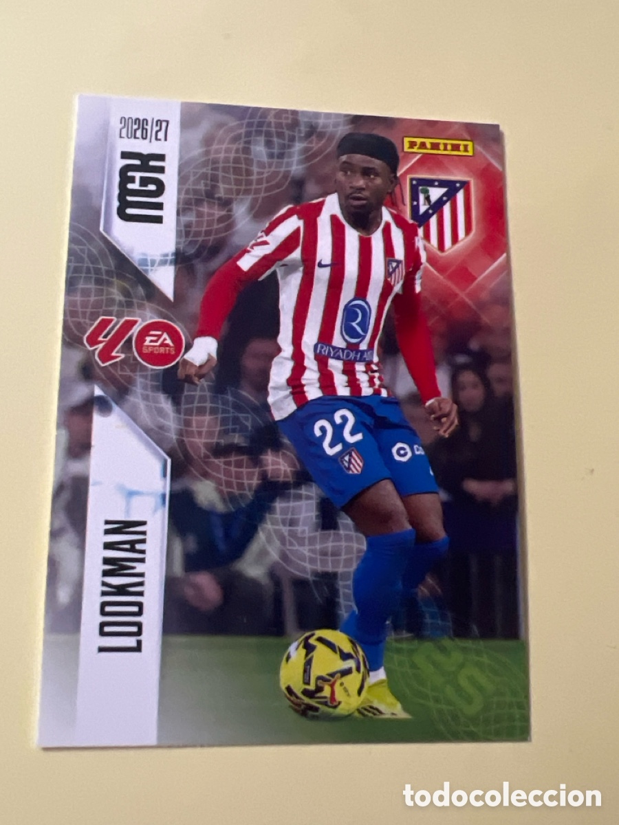 Cromos de f&uacute;tbol: C4594. 70 LOOKMAN ATLETICO DE MADRID FICHAS ALBUM MEGACRACKS 2026 2027 MGK 26 27