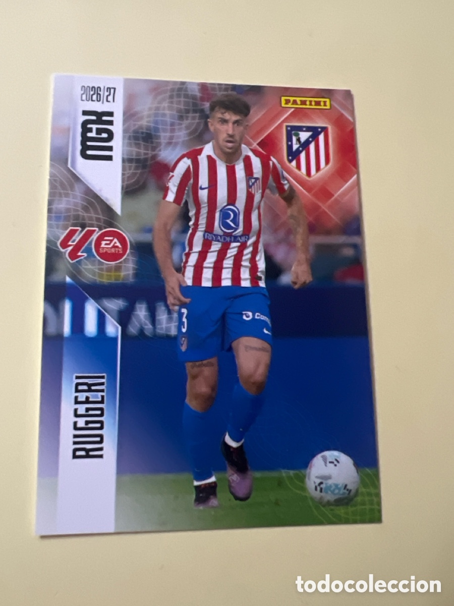Cromos de f&uacute;tbol: C4627. 63 RUGGERI ATLETICO DE MADRID FICHAS ALBUM MEGACRACKS 2026 2027 MGK 26 27
