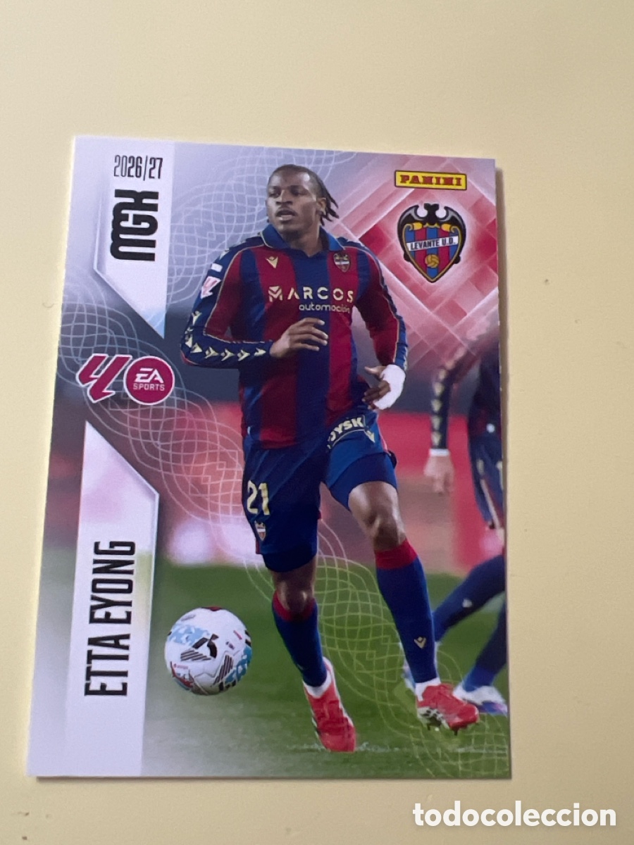 Cromos de f&uacute;tbol: C4648. 216 ETTA EYONG MEGACRACKS MGK 2026 2027 26 27 LEVANTE