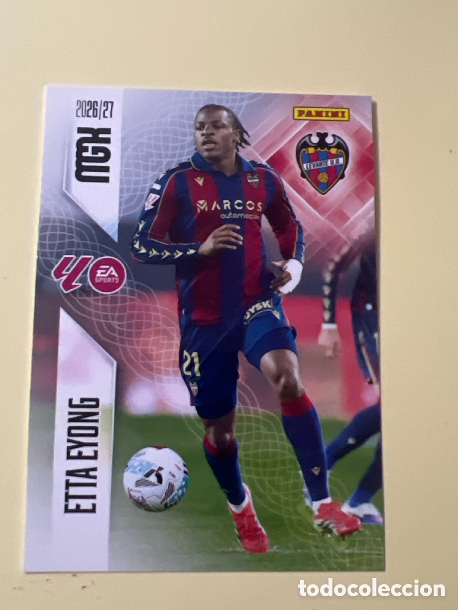 Cromos de f&uacute;tbol: E1207. 216 ETTA EYONG MEGACRACKS MGK 2026 2027 26 27 LEVANTE