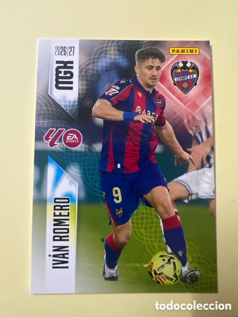 Cromos de f&uacute;tbol: E1253. 214 IV&Aacute;N ROMERO - LEVANTE UD FICHAS ALBUM MEGACRACKS 2026 2027 MGK 26 27