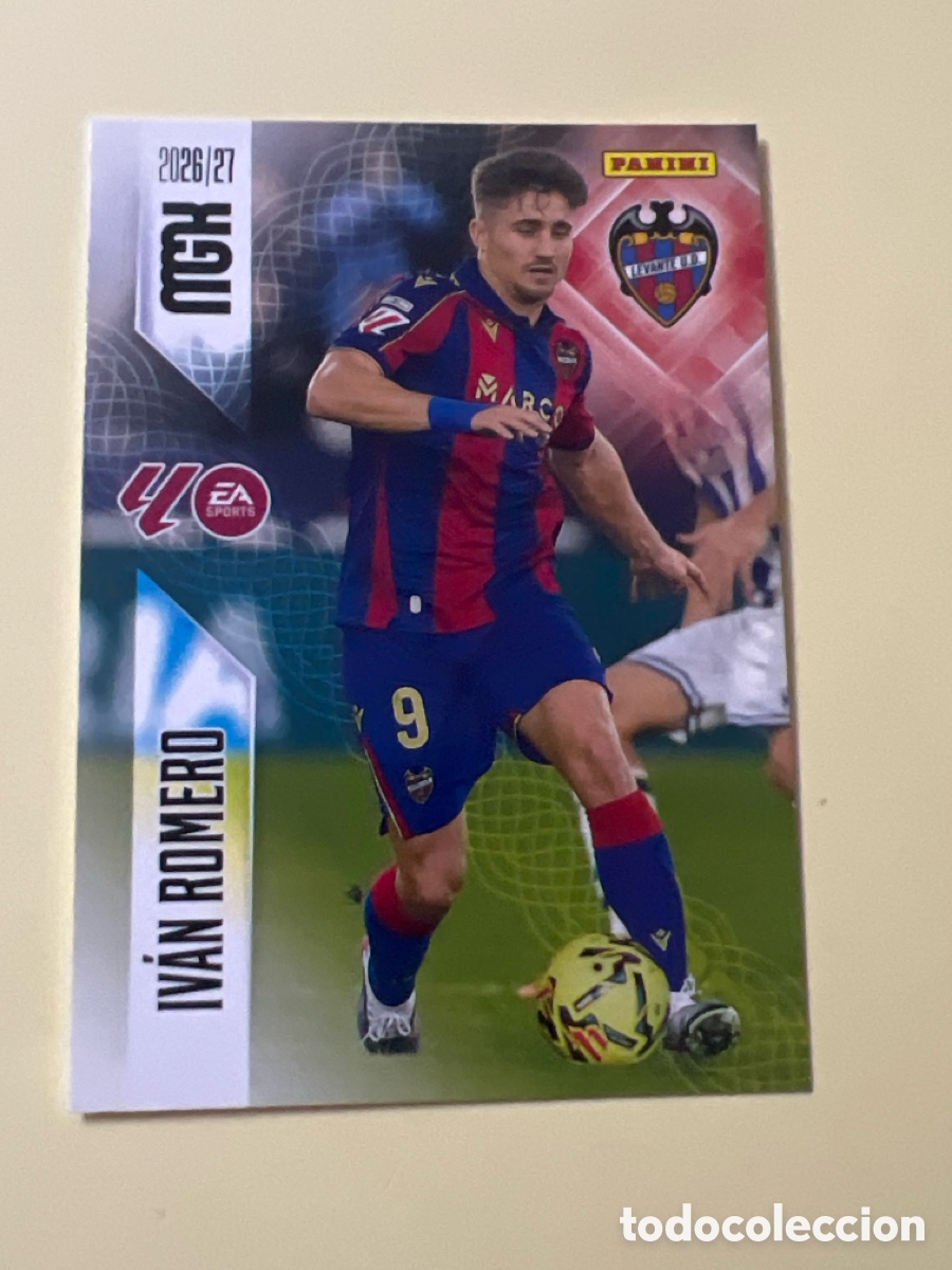 Cromos de f&uacute;tbol: E1275. 214 IV&Aacute;N ROMERO LEVANTE UD FICHAS ALBUM MEGACRACKS 2026 2027 MGK 26 27