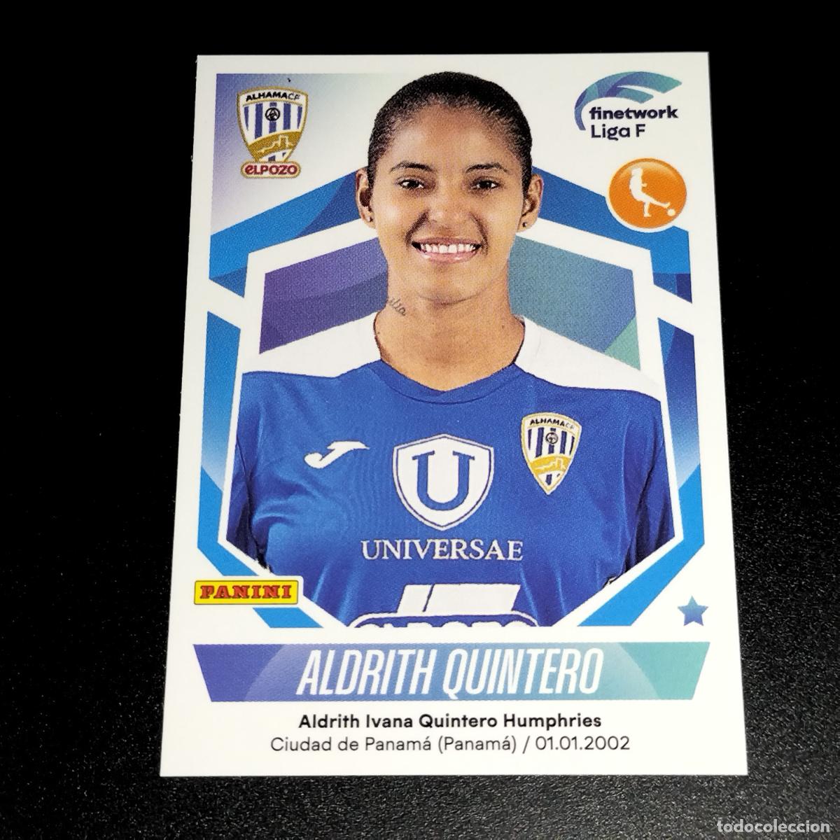 Fu&szlig;ball-Sticker: N&ordm; 75 ALDRITH QUINTERO ALHAMA EL POZO CROMOS FINETWORK LIGA F FEMENINA PANINI 2022 2023 22 23