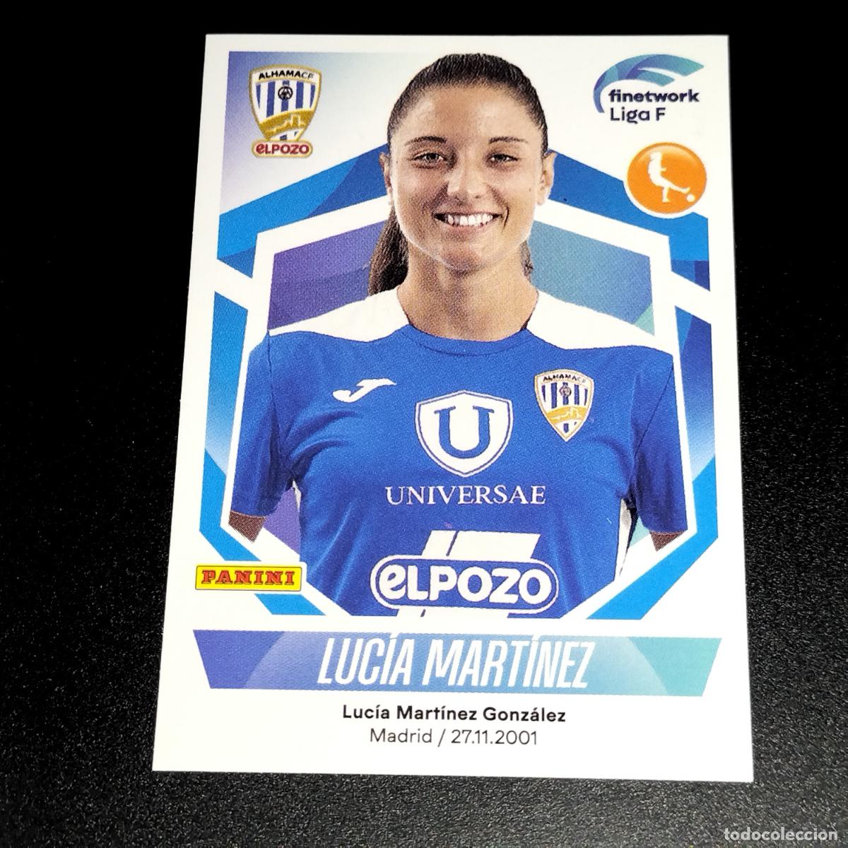 Fu&szlig;ball-Sticker: N&ordm; 76 LUCIA MARTINEZ ALHAMA EL POZO CROMOS FINETWORK LIGA F FEMENINA PANINI 2022 2023 22 23