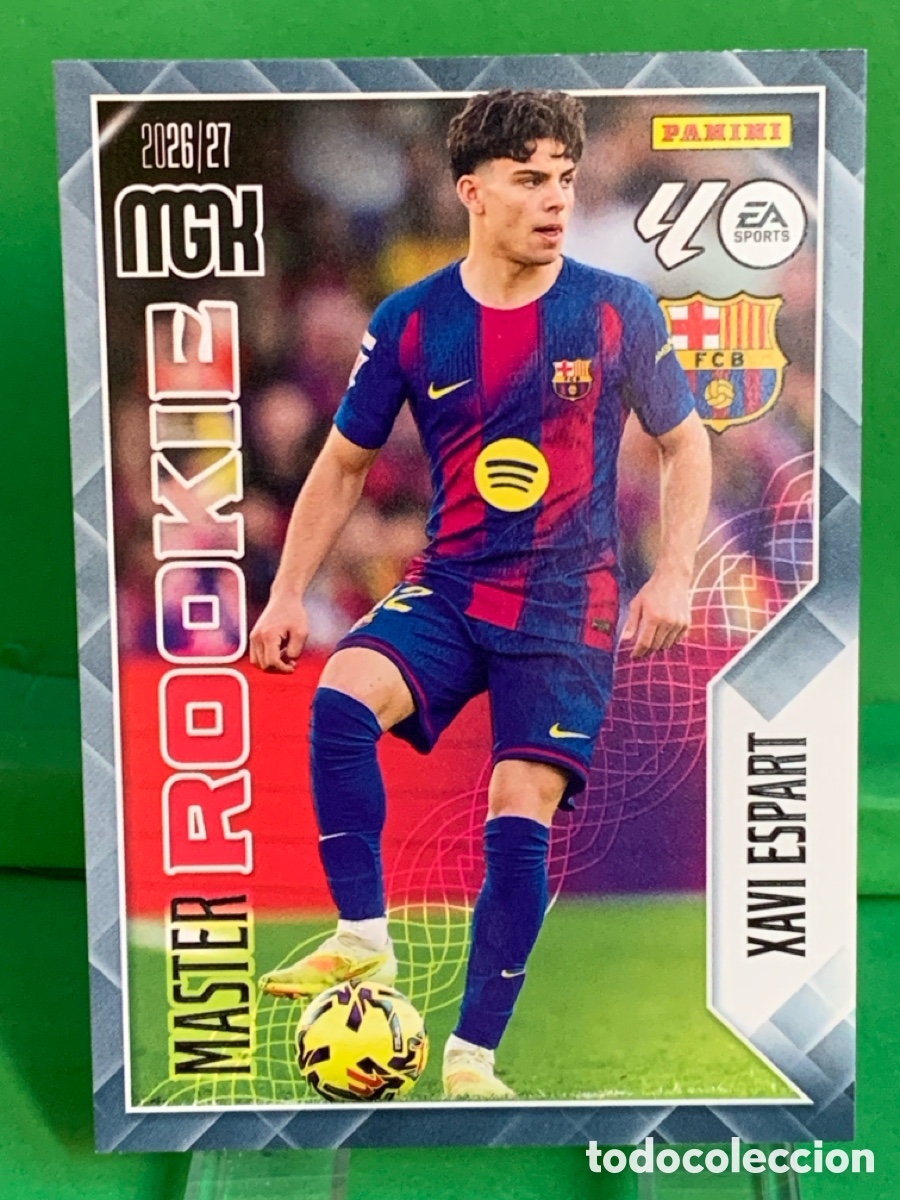 Fu&szlig;ball-Sticker: 422 XAVI ESPART BARCELONA MASTER ROOKIE MEGACRACKS LIGA 2026 2027 26 27