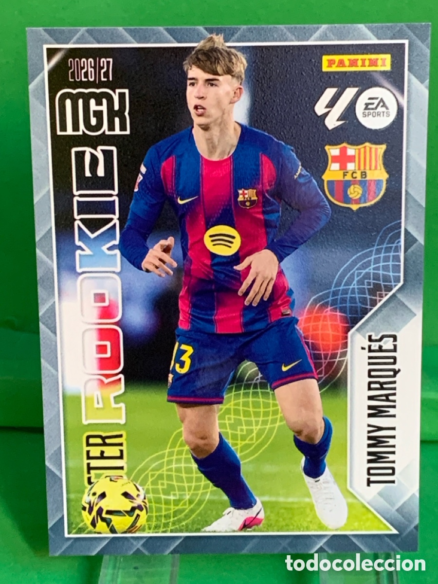 Fu&szlig;ball-Sticker: 420 TOMMY MARQUES BARCELONA MASTER ROOKIE MEGACRACKS LIGA 2026 2027 26 27