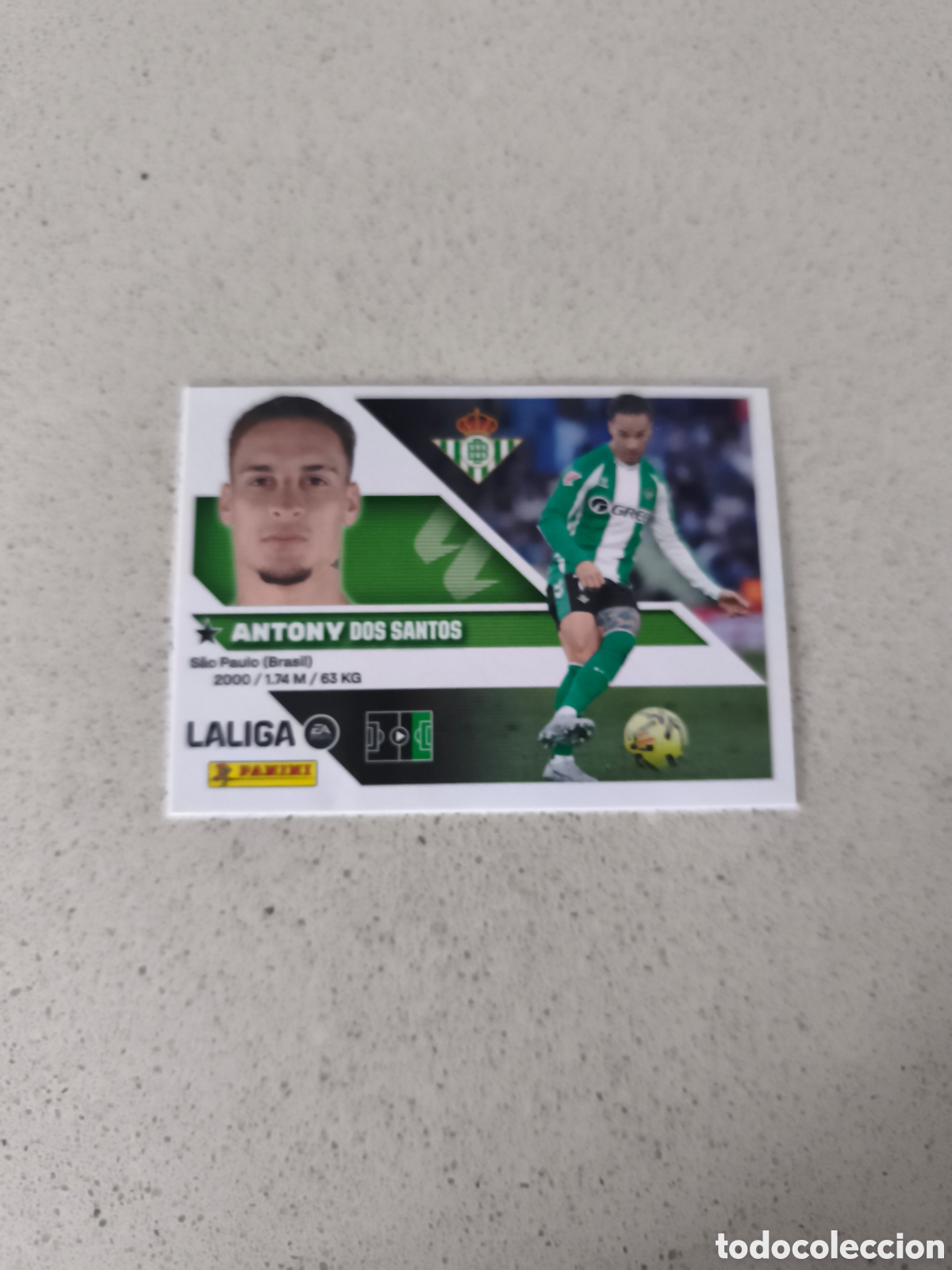 Cromos de f&uacute;tbol: CROMO NUMERO 18 ANTONY REAL BETIS. LIGA ESTE 26/27. PANINI.