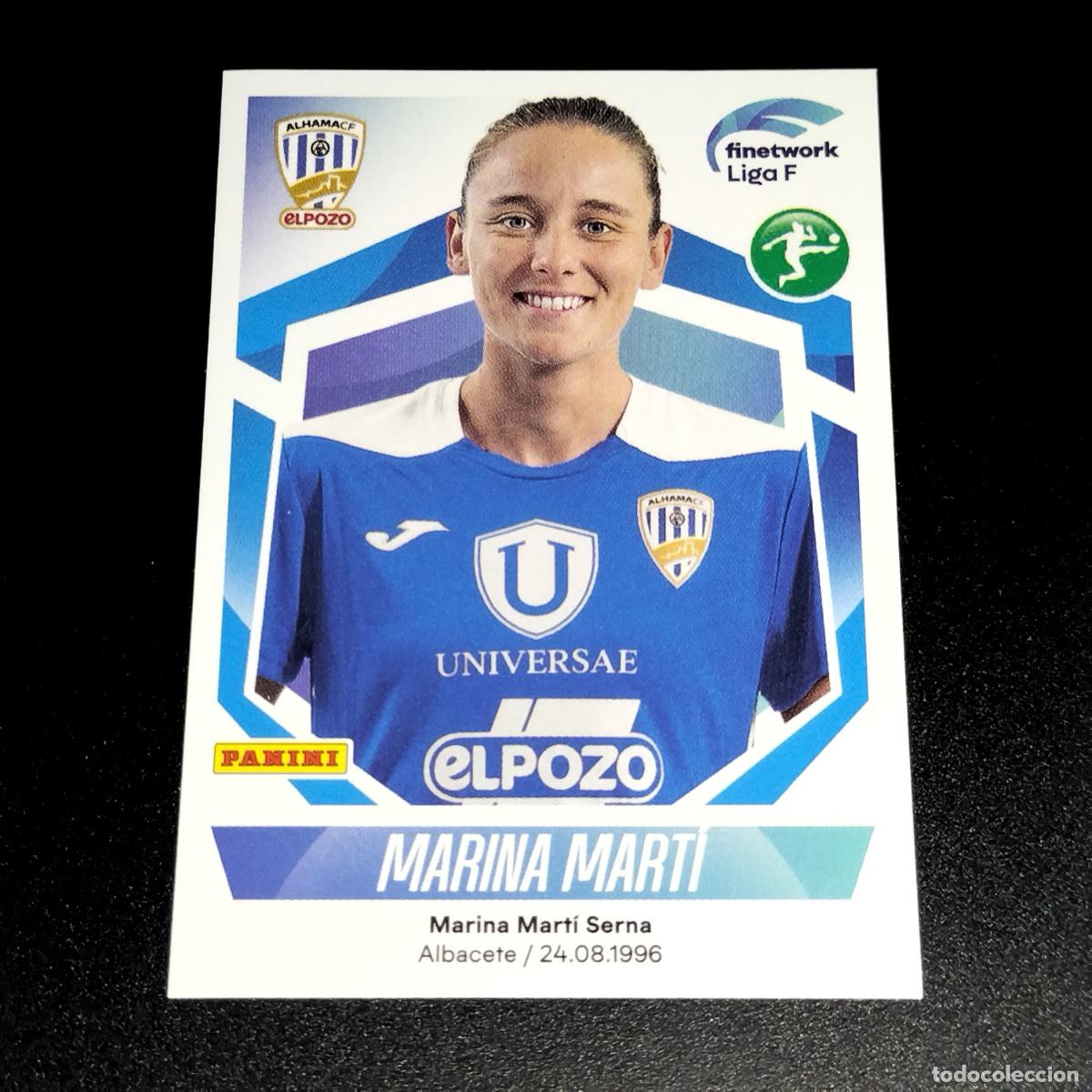 Cromos de f&uacute;tbol: N&ordm; 81 MARINA MARTI ALHAMA EL POZO CROMOS FINETWORK LIGA F FEMENINA PANINI 2022 2023 22 23