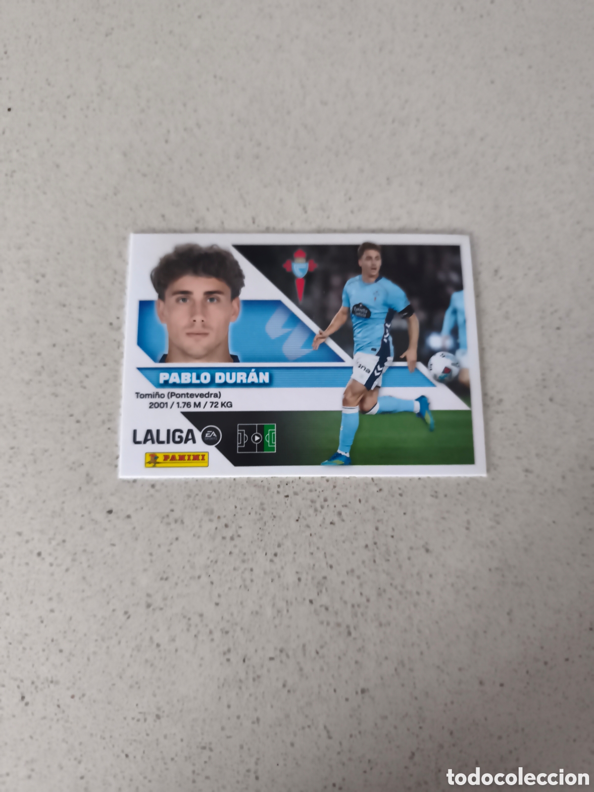 Cromos de f&uacute;tbol: CROMO NUMERO 19A PABLO DURAN CELTA DE VIGO. LIGA ESTE 26/27. PANINI.