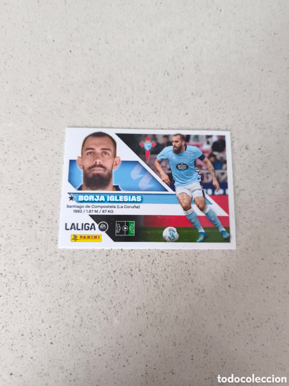 Cromos de f&uacute;tbol: CROMO NUMERO 20 BORJA IGLESIAS CELTA DE VIGO. LIGA ESTE 26/27. PANINI.
