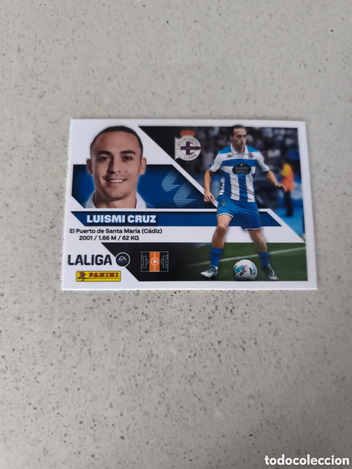 Cromos de f&uacute;tbol: CROMO NUMERO 15 LUISMI CRUZ DEPORTIVO DE LA CORU&Ntilde;A. LIGA ESTE 26/27. PANINI.
