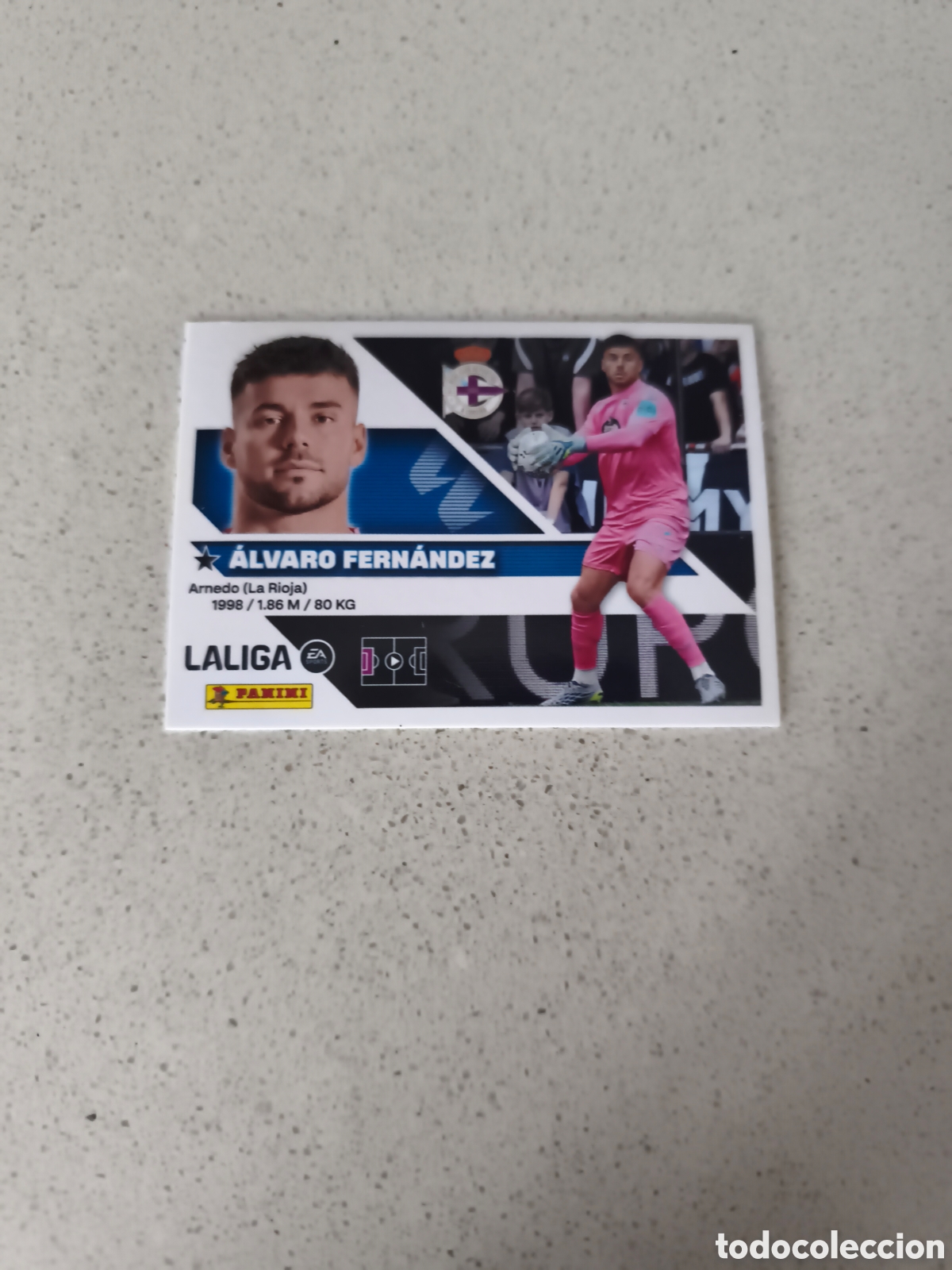 Cromos de f&uacute;tbol: CROMO NUMERO 3 ALVARO FERNANDEZ DEPORTIVO DE LA CORU&Ntilde;A. LIGA ESTE 26/27. PANINI.