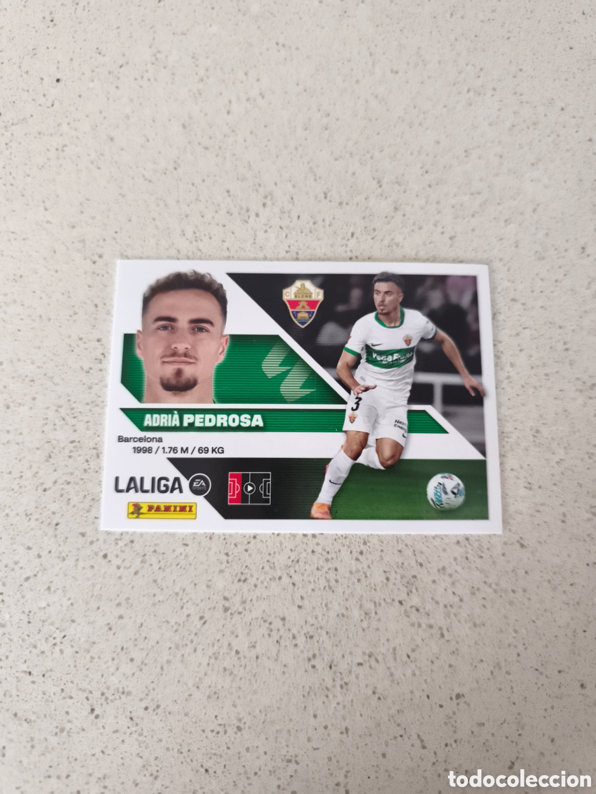 Cromos de f&uacute;tbol: CROMO NUMERO 9A PEDROSA ELCHE. LIGA ESTE 26/27. PANINI.