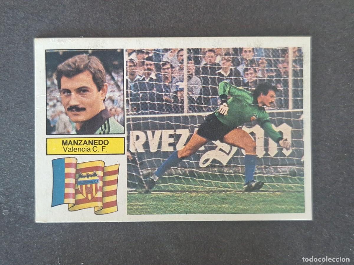 Cartes &agrave; collectionner de Football: L6 MANZANEDO VALENCIA C. F. LIGA ESTE 1982 1983 82 83 DESPEGADO RECUPERADO DEL ALBUM
