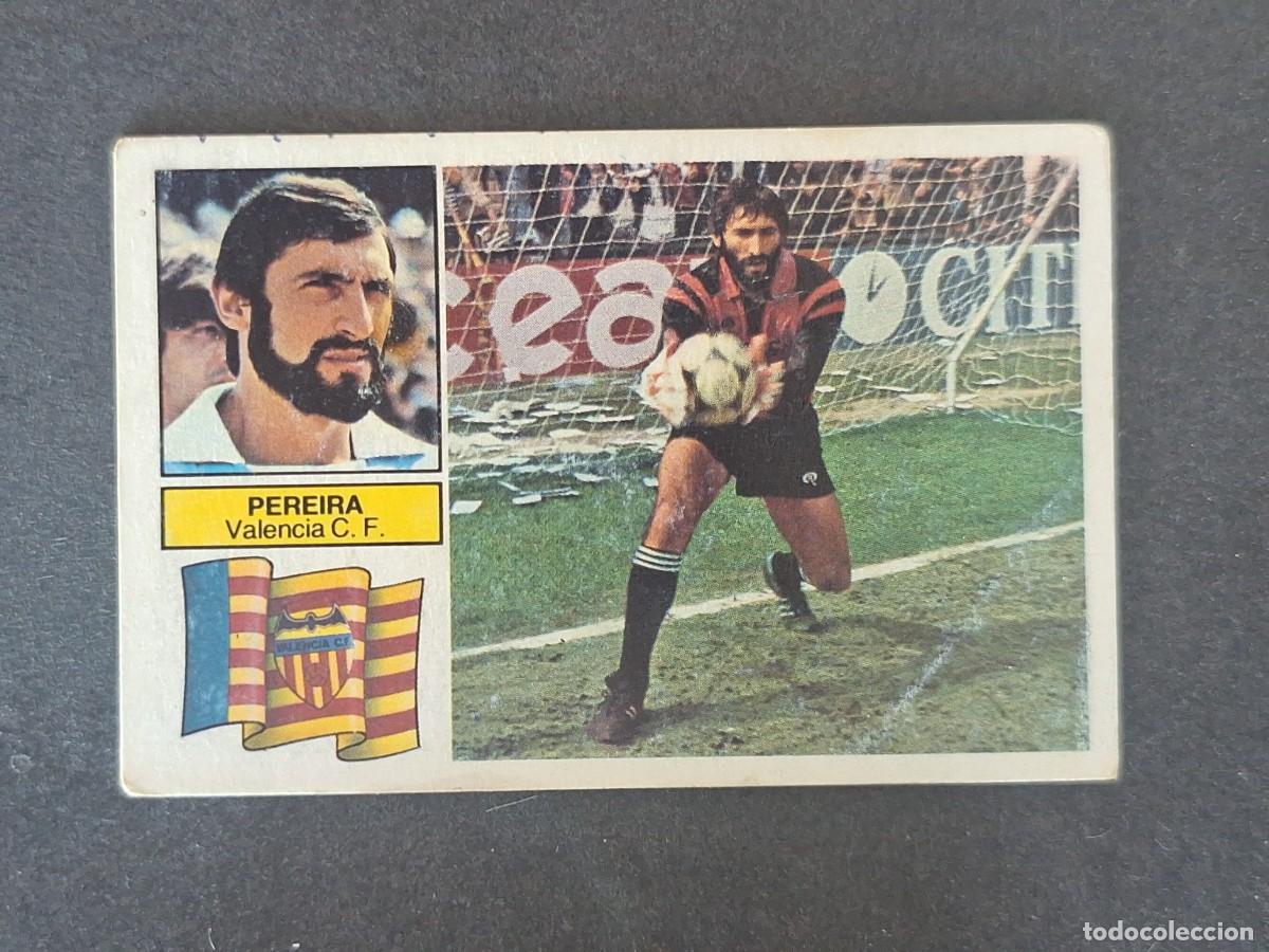 Cartes &agrave; collectionner de Football: L6 PEREIRA VALENCIA C. F. LIGA ESTE 1982 1983 82 83 DESPEGADO RECUPERADO DEL ALBUM
