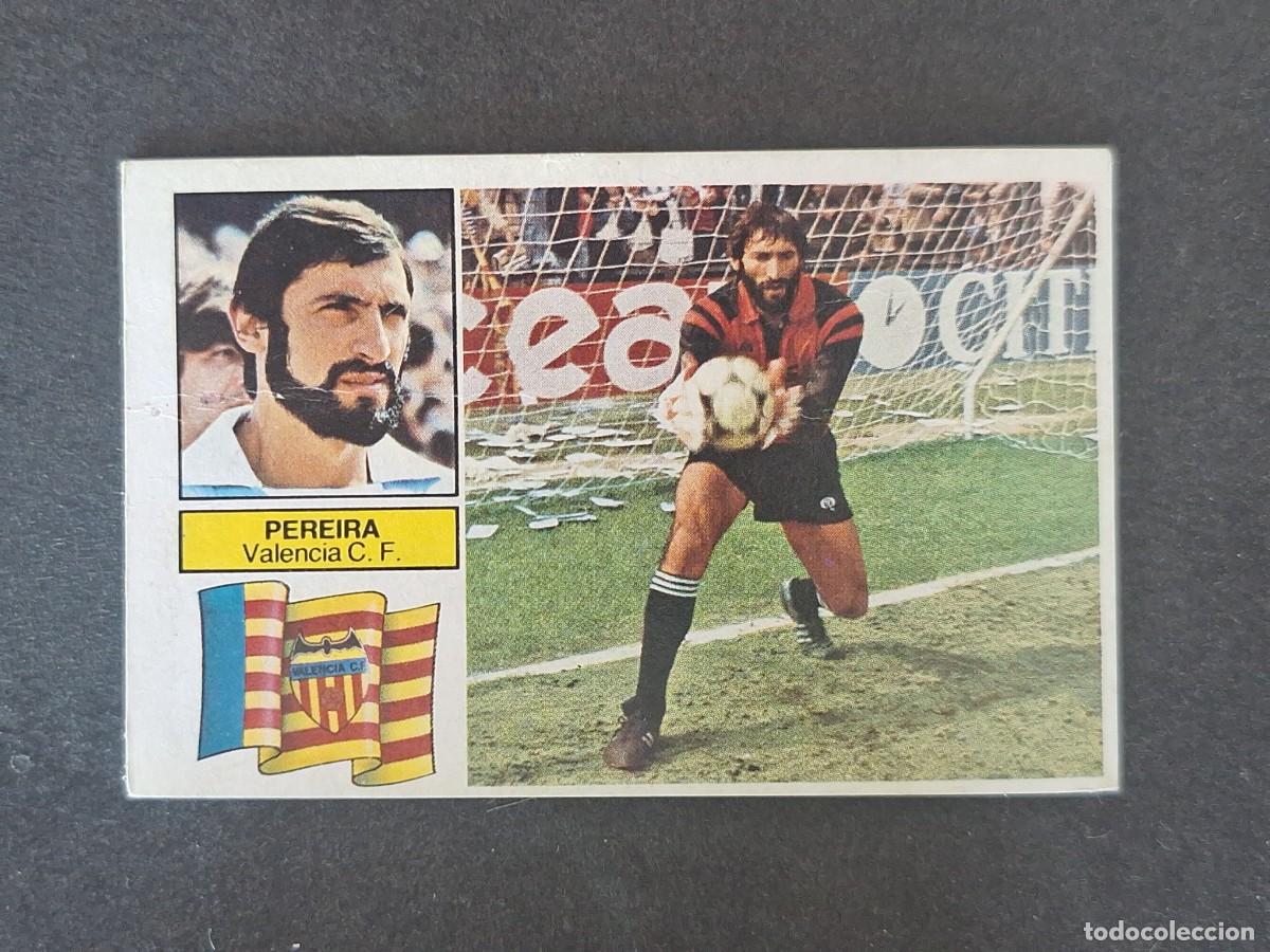 Cartes &agrave; collectionner de Football: L6 PEREIRA VALENCIA C. F. LIGA ESTE 1982 1983 82 83 DESPEGADO RECUPERADO DEL ALBUM