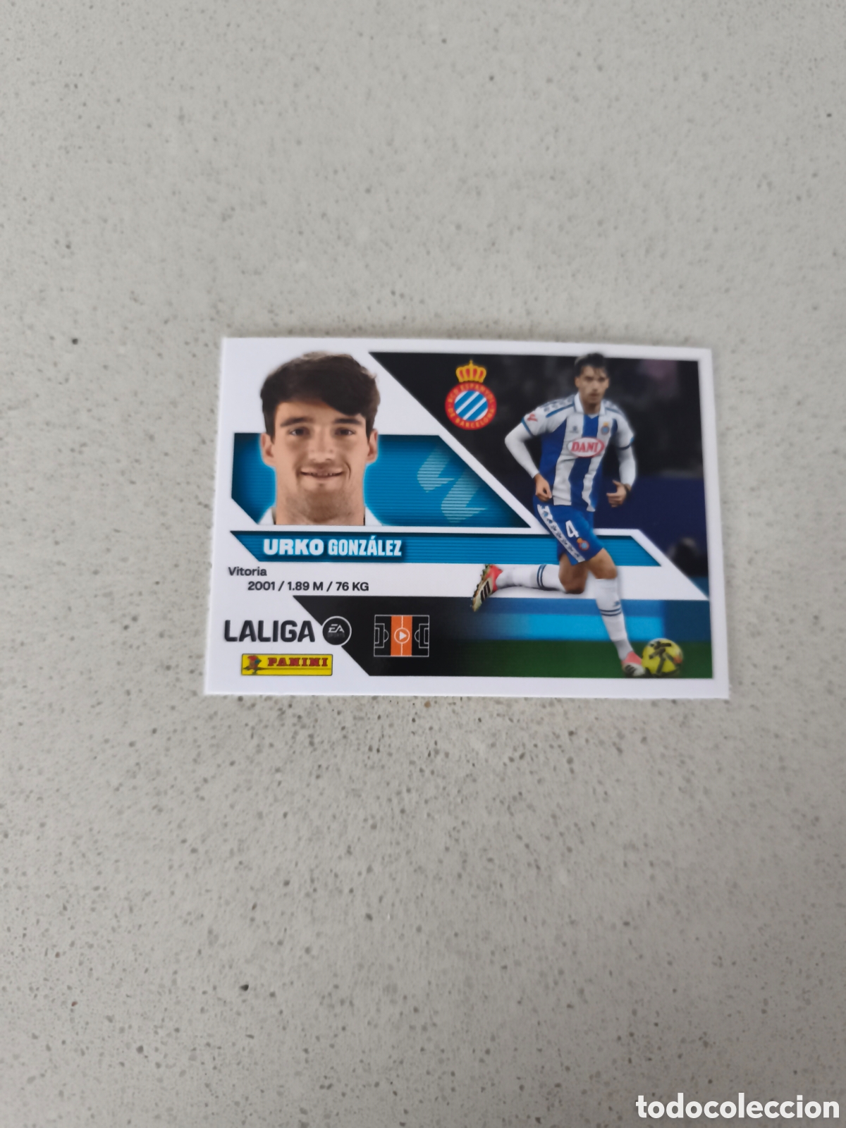 Cartes &agrave; collectionner de Football: CROMO NUMERO 12 URKO ESPANYOL. LIGA ESTE 26/27. PANINI.