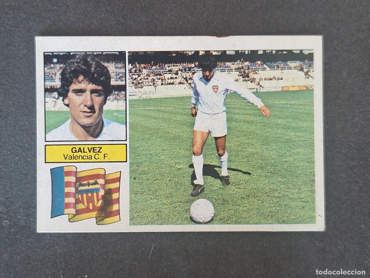 Cartes &agrave; collectionner de Football: L6 GALVEZ VALENCIA C. F. LIGA ESTE 1982 1983 82 83 DESPEGADO RECUPERADO DEL ALBUM