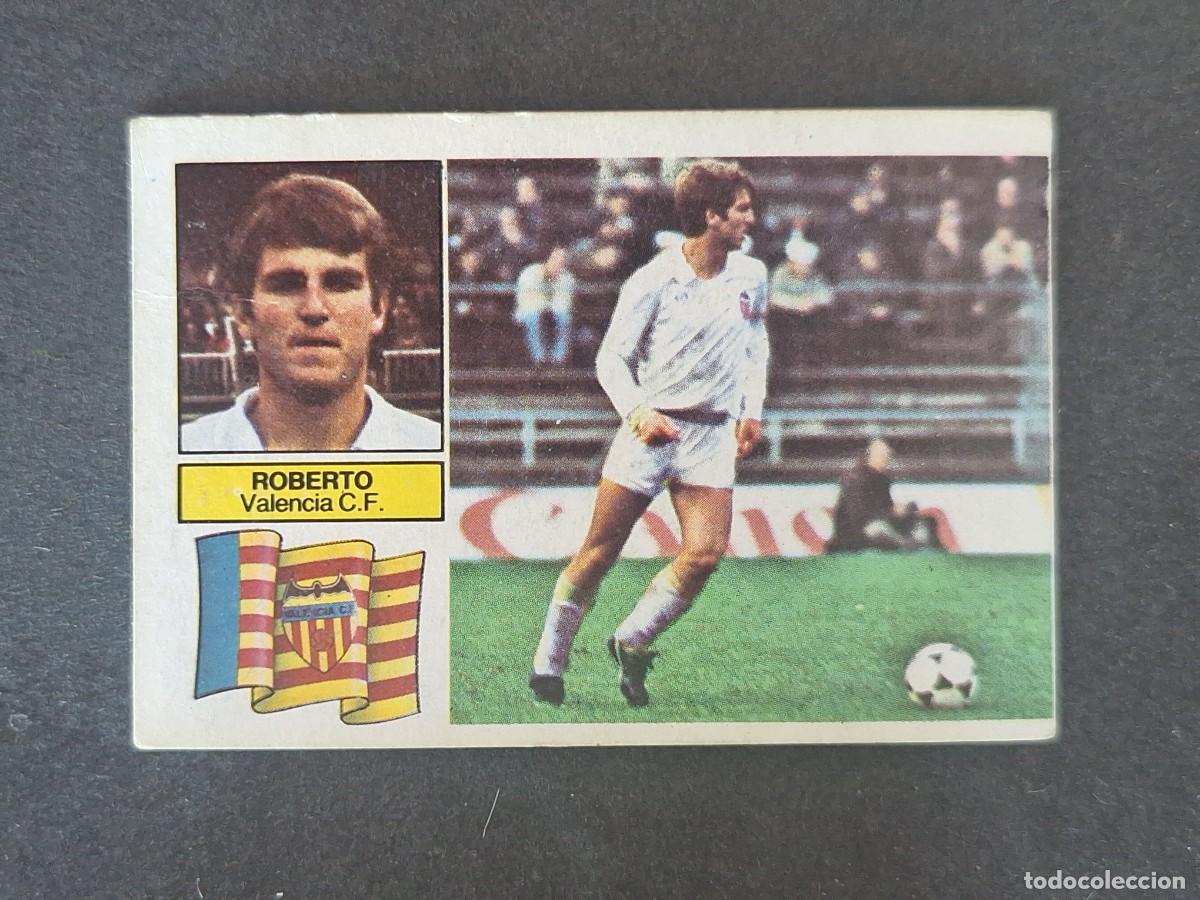Cartes &agrave; collectionner de Football: L6 ROBERTO VALENCIA C. F. LIGA ESTE 1982 1983 82 83 DESPEGADO RECUPERADO DEL ALBUM