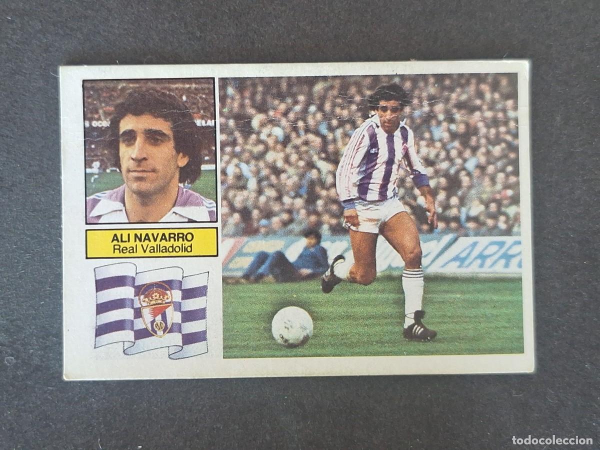 Cartes &agrave; collectionner de Football: L6 ALI NAVARRO REAL VALLADOLID LIGA ESTE 1982 1983 82 83 DESPEGADO RECUPERADO DEL ALBUM