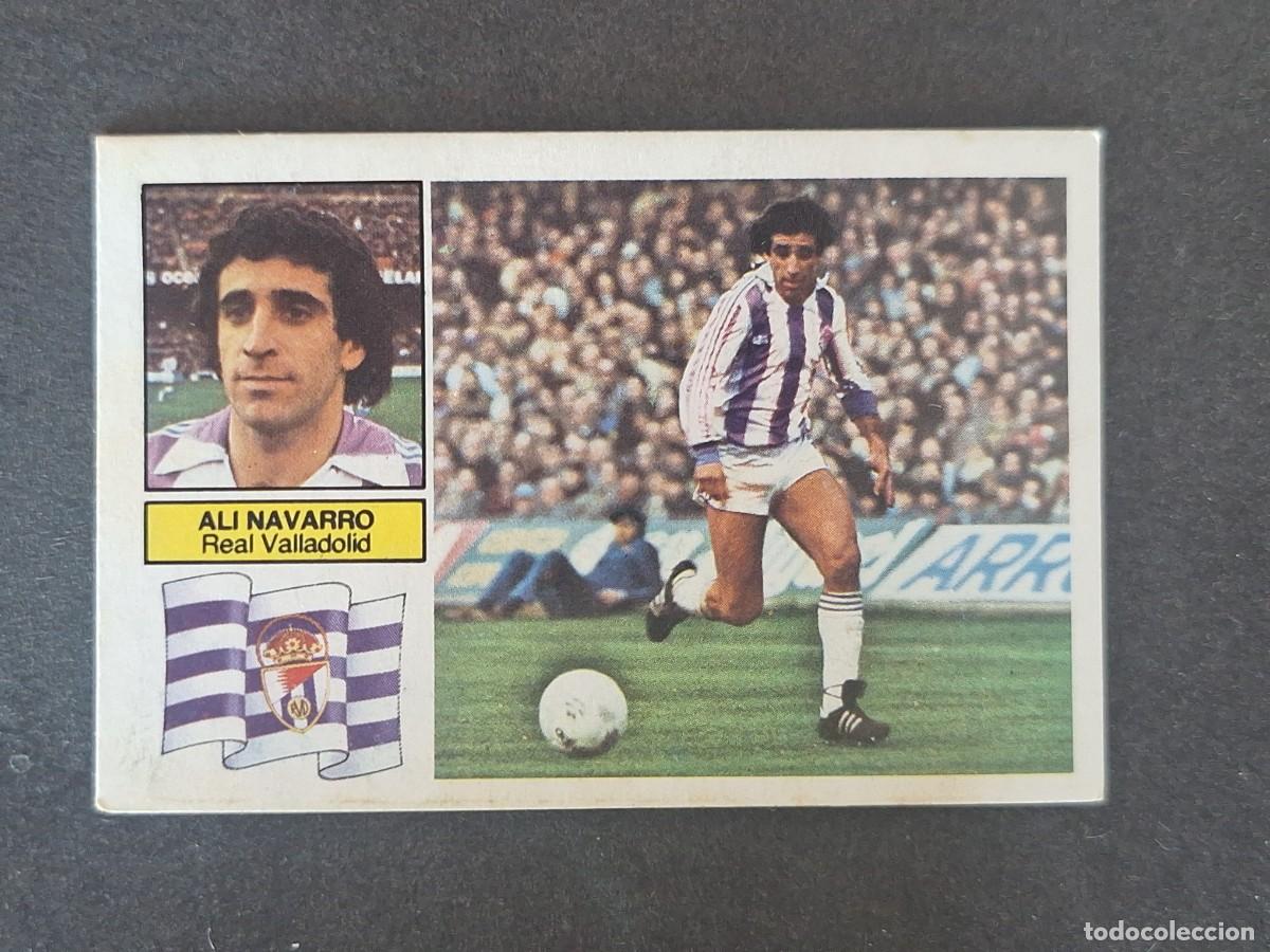 Cartes &agrave; collectionner de Football: L6 ALI NAVARRO REAL VALLADOLID LIGA ESTE 1982 1983 82 83 DESPEGADO RECUPERADO DEL ALBUM