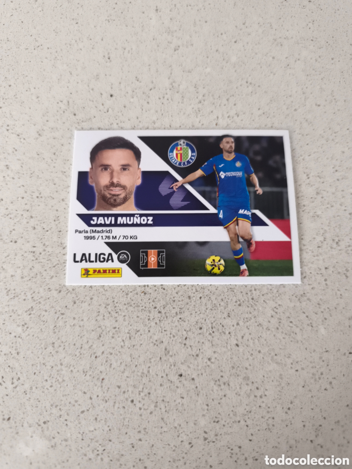 Cartes &agrave; collectionner de Football: CROMO NUMERO 12 JAVI MU&Ntilde;OZ GETAFE. LIGA ESTE 26/27. PANINI.