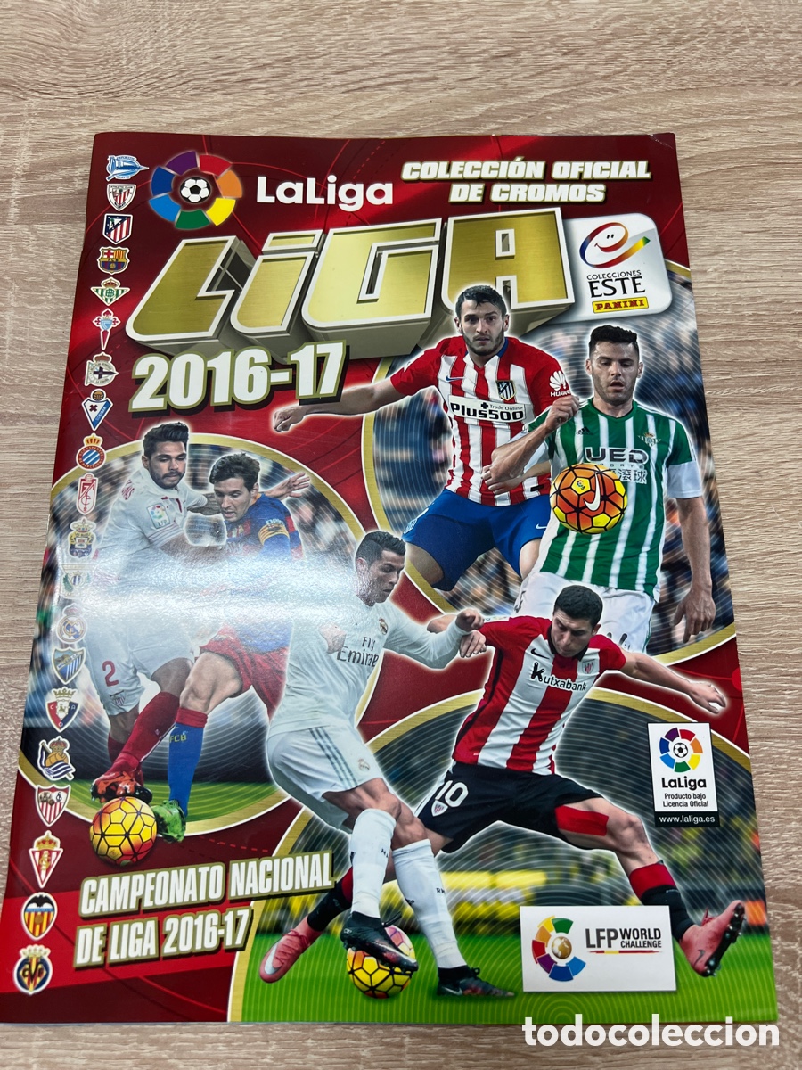 Cromos de f&uacute;tbol: 2016-17 ALBUM PLANCHA EDICIONES ESTE CONTIENE CROMOS SIN PEGAR