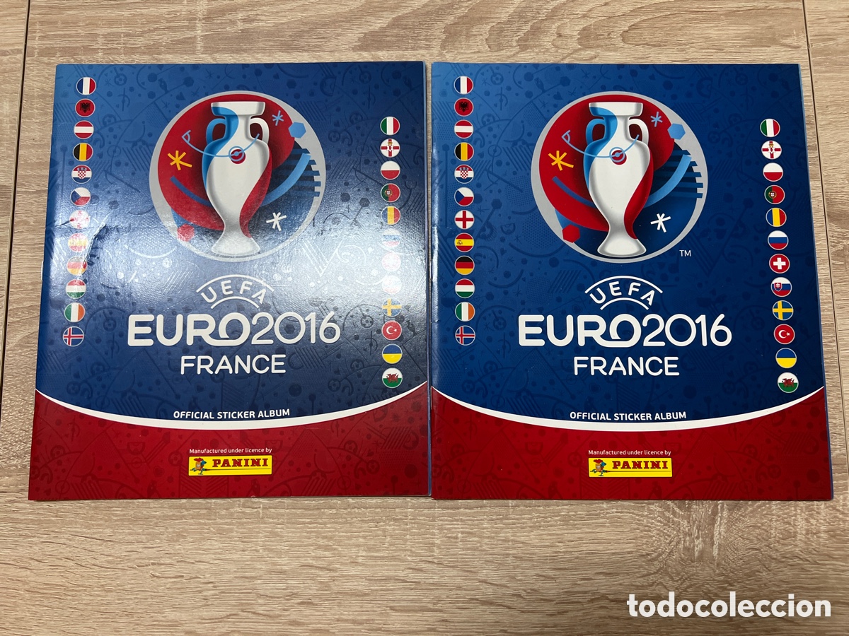 Cromos de f&uacute;tbol: 2016 PANINI EURO 2016 LOTE DE 2 ALBUMES PLANCHA