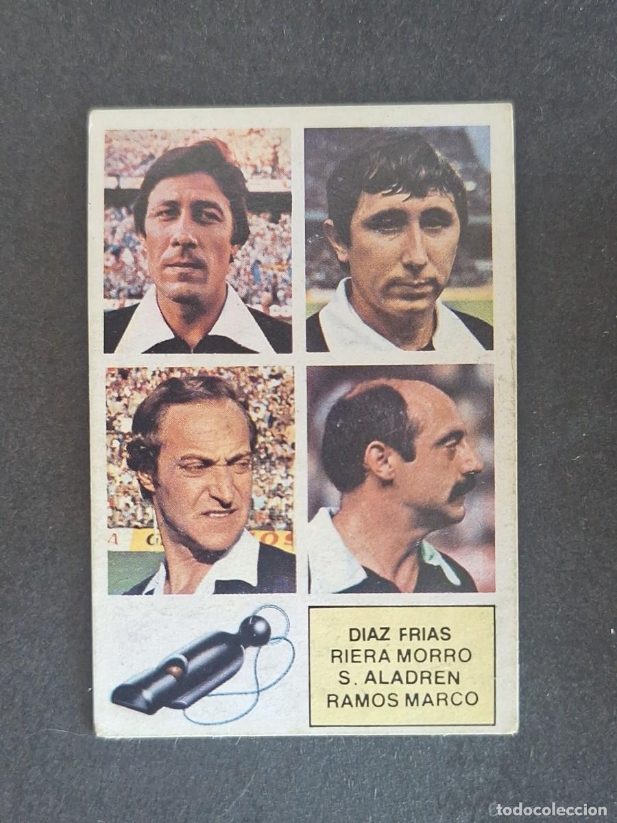 Cromos de f&uacute;tbol: L6 DIAZ FRIAS - RIERA MORRO - S. ALADREN - RAMOS MARCO LIGA ESTE 1982 1983 DESPEGADO RECUPERADO