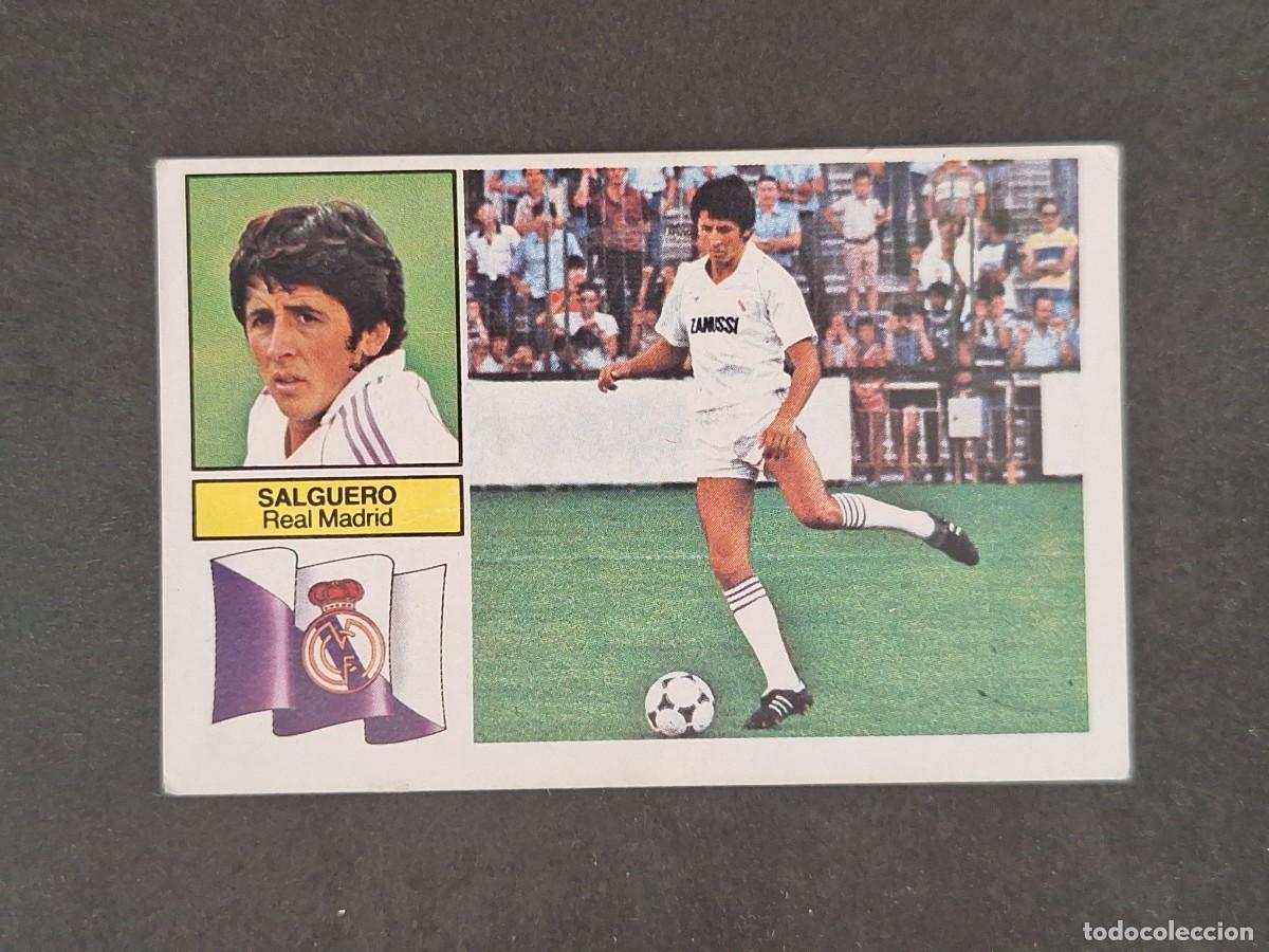 Fu&szlig;ball-Sticker: L6 SALGUERO REAL MADRID COLOCA LIGA ESTE 1982 1983 82 83 DESPEGADO RECUPERADO